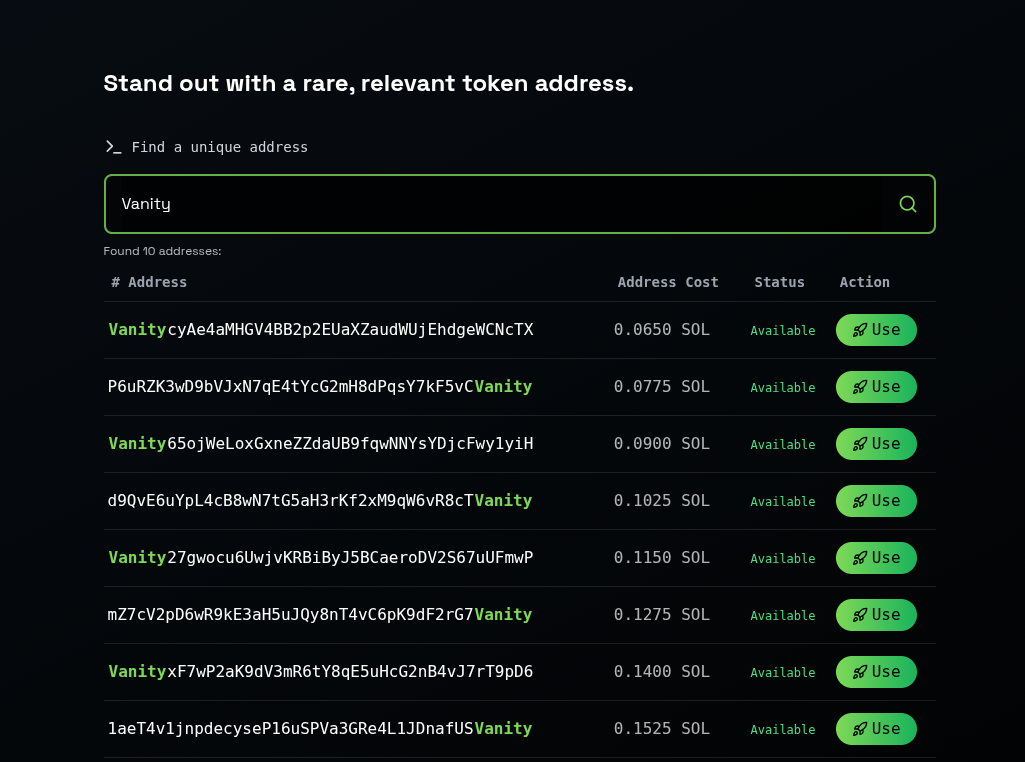 MintLab product interface